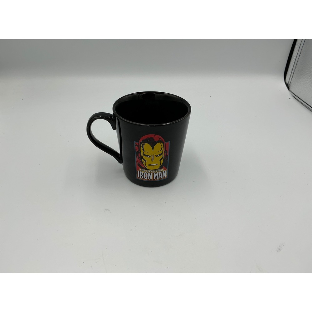 Marvel Invincible Iron Man Coffee Mug Black Ceramic Vandor 26266 Comic Art Cup
